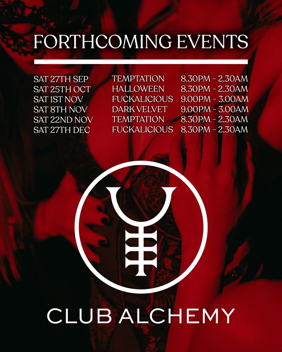 Bringing the 🌶️ this autumn. Tickets on our website: clubalchemy.co.uk