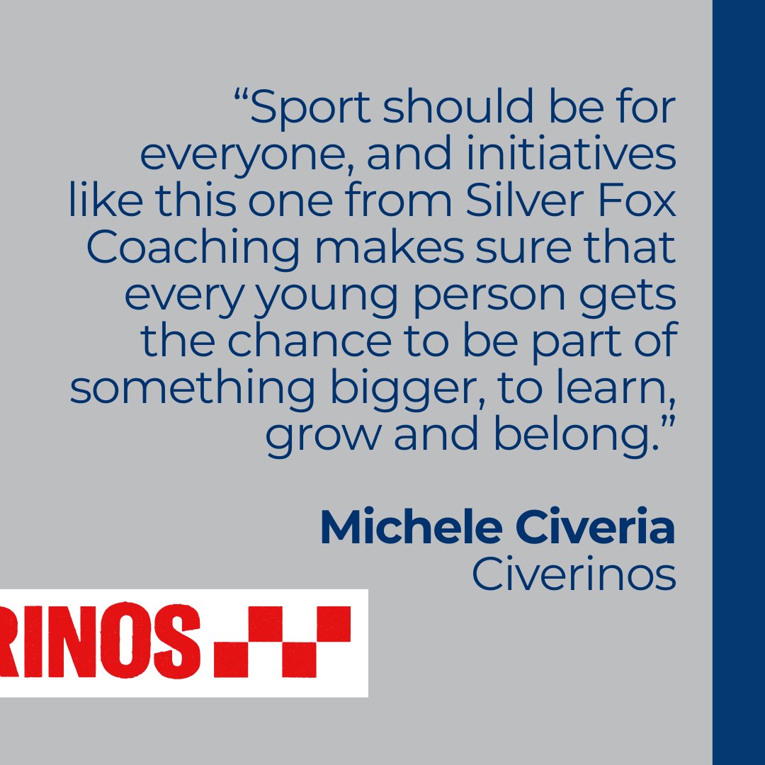 Michele at Civerinos is an inspirational leader who embodies ownership of actions, joy for life, inclusion, &amp; kindness. He sees the value in what we provide the young people at our camps 🙌

Know someone who would ❤️ to support young people? Drop us a DM

#silverfoxcoaching
