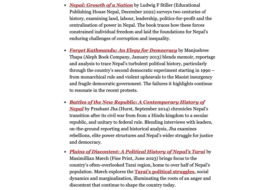 max_morch's tweet photo. Thrilled to see my book Plains of Discontent: A Political History of Nepal's Tarai featured in Himal Southasian’s list of 'Six books to understand Nepal’s recent upheaval' An honour to share the spotlight with Pratyoush Onta, Prashant Jha, Manjushree Thapa, John Whelpton &amp; others https://t.co/V55EjboeGm