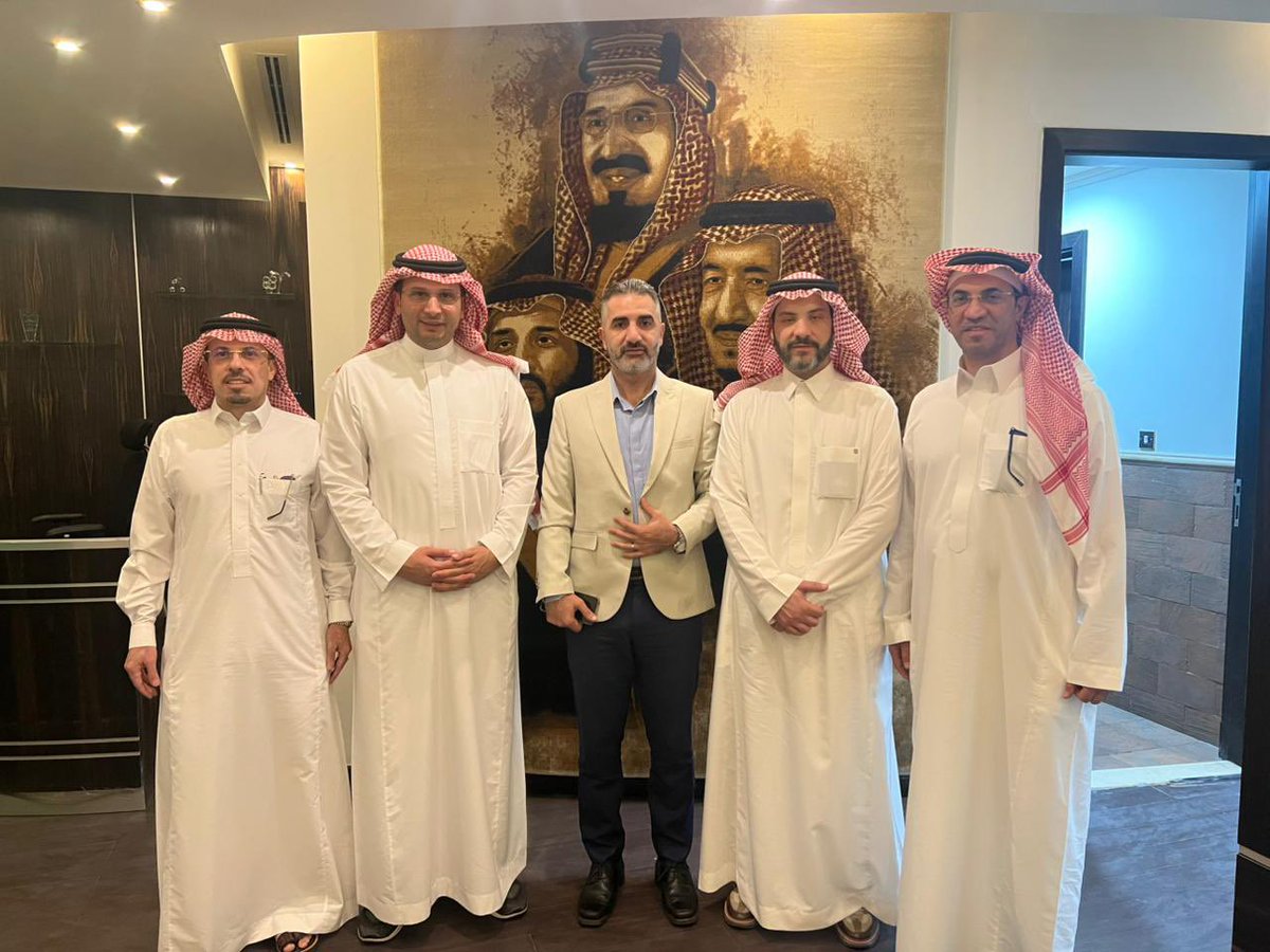 faisalazem's tweet photo. At our offices in Riyadh, we welcomed Mr. Saeed Ibrahim, Director of Agricultural Economy and Planning at the Syrian Ministry of Agriculture and the official responsible for the investment portfolio. We discussed avenues of collaboration in agricultural and livestock investment https://t.co/Ac73STpE4V