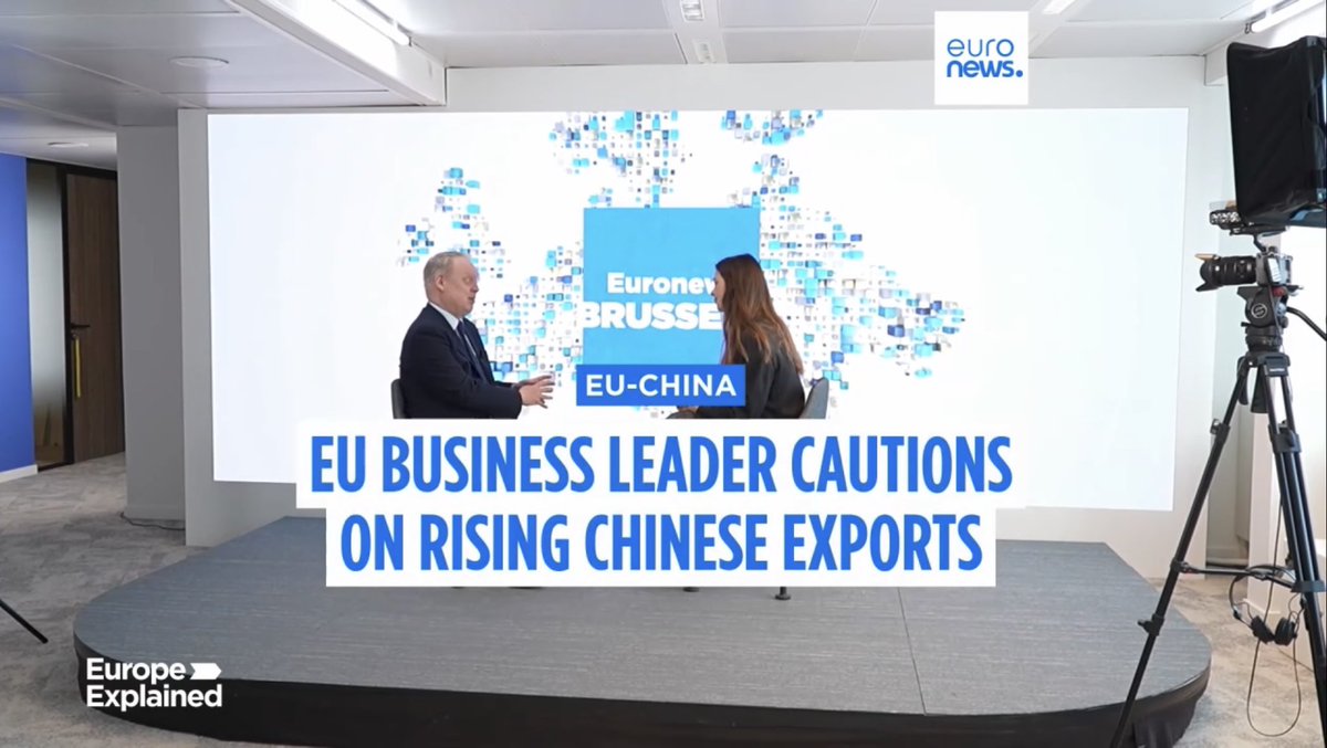 INTERVIEW 🇨🇳🇪🇺 | Jens Eskelund, president of the EU Chamber of Commerce in China, warned of a sharp rise in Chinese exports to Europe following Washington’s announcement of sweeping import tariffs in April.