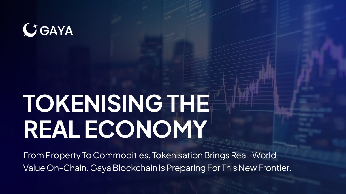 GayaBlockchain's tweet image. From property to commodities, tokenization is the next frontier. 🏠⚡

Gaya Blockchain is preparing to bring real-world value on-chain, laying the foundation for mass adoption of RWAs.

#GayaBlockchain #RWA #Web3