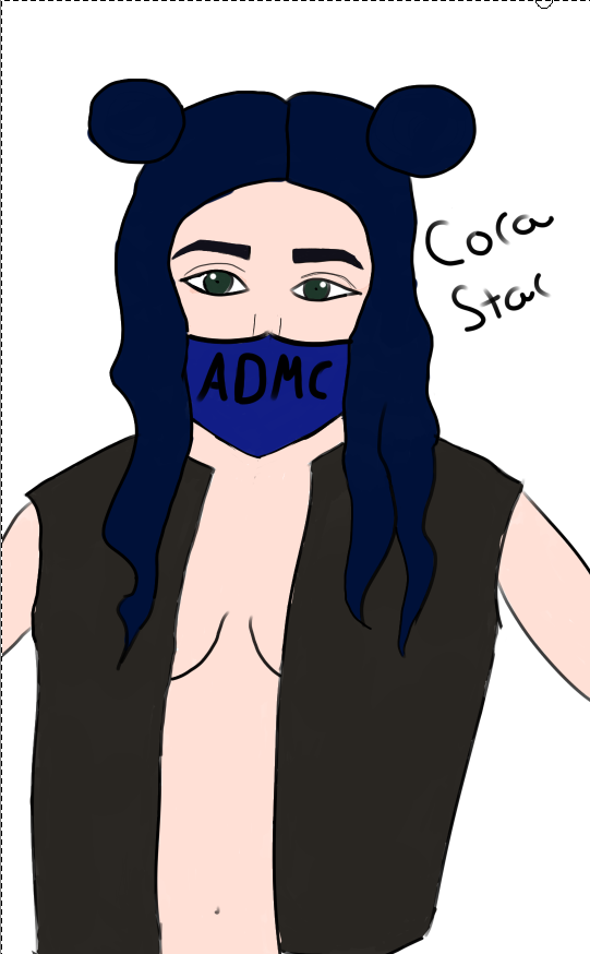 On stream for the subathon we tried to draw the amazing, lovely Cora Star!