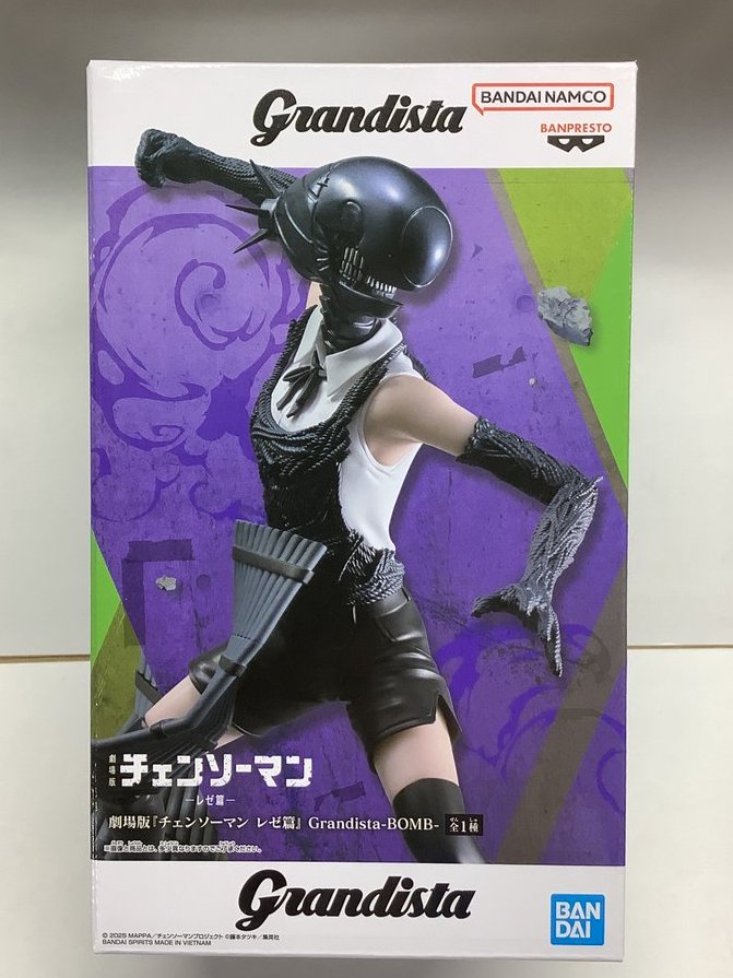 入荷情報】 ﾎﾞﾑ ｢劇場版 ﾁｪﾝｿｰﾏﾝ ﾚｾﾞ篇｣ Grandista-BOMB- 5Fフィギュア