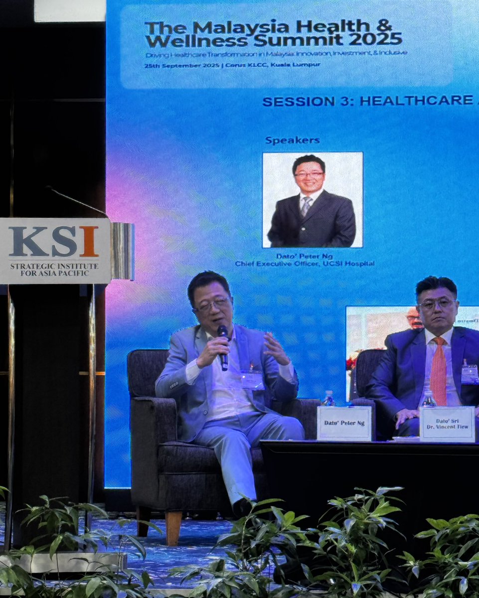 This afternoon, I participated in a panel discussion in the Malaysian Health &amp; Wellness Summit 2025 organised by KSI Strategic Institute for Asia Pacific at the Chorus Hotel Kuala Lumpur.

We addressed the issues and challenges of digital transformation and how we can deliver