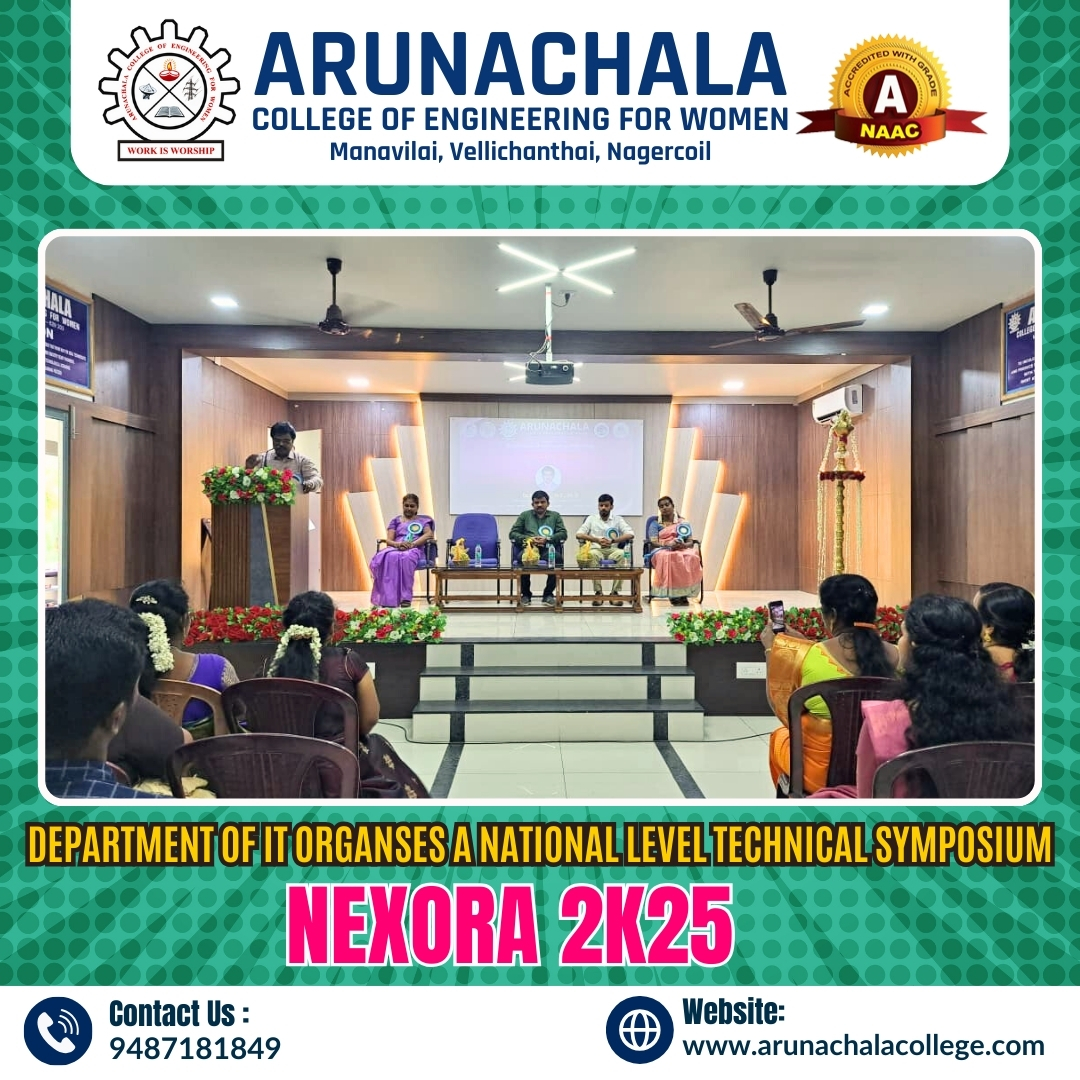 ACEW_College's tweet image. 💻 The Department of IT proudly organized a National Level Technical Symposium bringing together brilliant minds, innovative ideas, and cutting-edge discussions! 🚀✨
#Innovation #TechSymposium #ArunachalaCollege #DepartmentofIT
