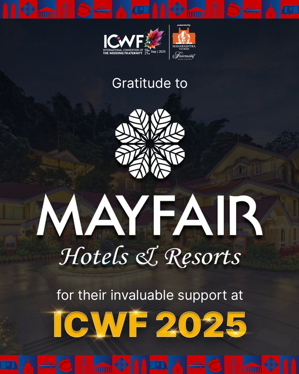 A huge thank you to our Gold Partner, Mayfair Hotels &amp; Resorts ! Your signature blend of luxury and warmth added a special touch of elegance to ICWF 2025. We're so grateful for your support and commitment to making our event truly extraordinary. 🌸🌟