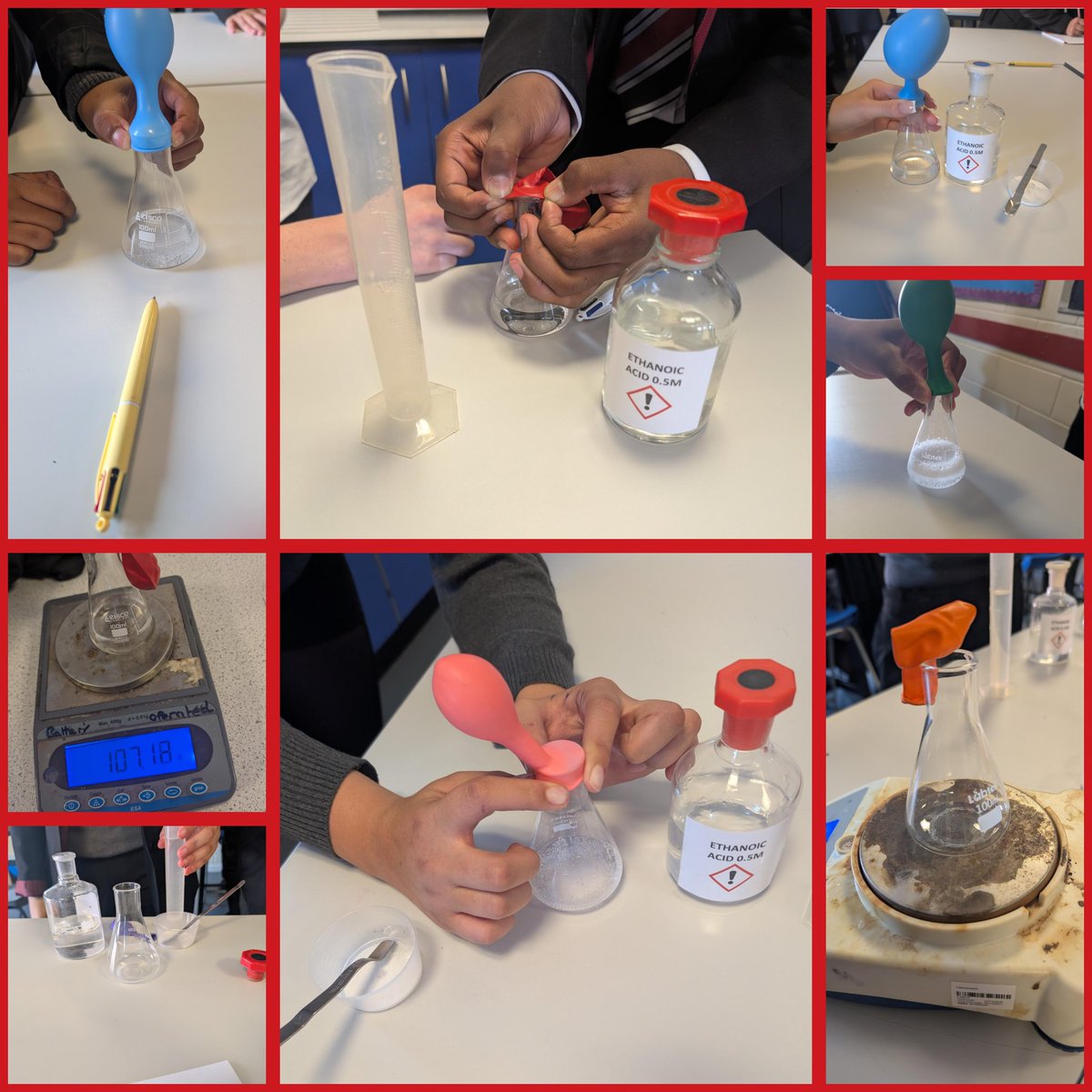 lawnswoodschool's tweet image. Year 9 students investigating conservation of mass yesterday showing excellent practical & enquiry skills. #PracticalScience