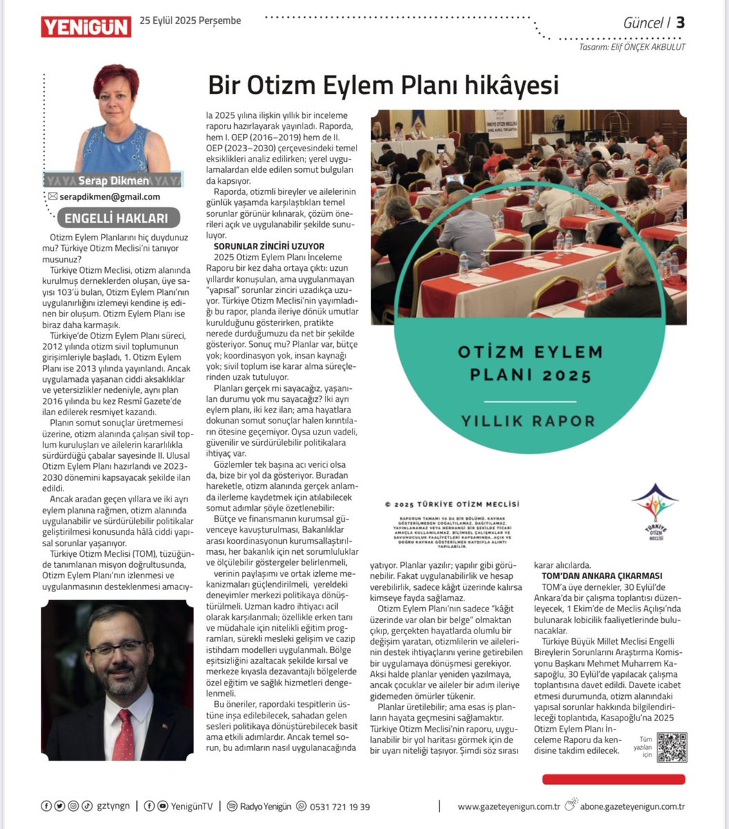 2025 Otizm Eylem Planı İnceleme Raporu bir kez daha ortaya çıktı: uzun yıllardır konuşulan, ama uygulanmayan “yapısal” sorunlar zinciri uzadıkça uzuyor. Türkiye Otizm Meclisi’nin yayımladığı bu rapor, planda ileriye dönük umutlar kurulduğunu gösterirken, pratikte nerede
