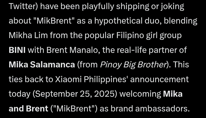 cillinity's tweet photo. Brent Manalo, the real-life partner of Mika Salamanca?!?!?! Trew.

XIAOMI WELCOMES MIKBRENT
XIAOMI WELCOMES MIKBRENT
XIAOMI WELCOMES MIKBRENT https://t.co/oM2KGQgFz2
