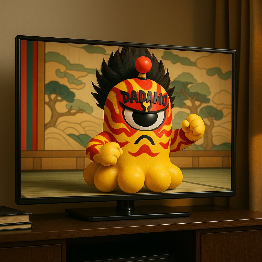 📺“Tonight’s star… could it really be DADA?!”
When you turn on the TV and see DADA-chan taking center stage in Kabuki.
A fusion of tradition and Web3 — the moment we’ve all been waiting for.