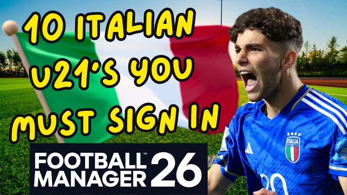 _FMRuss's tweet image. If you didn&apos;t already know, I&apos;ve partnered up with @sortitoutsi and will be bringing you Football Manager 26 content over on their channel. Big thanks goes to @FlyingScotFM for this.

Today at 12:30 over on Sort It Out SI, you can find my 10 Italian U21s you MUST sign on #FM26.