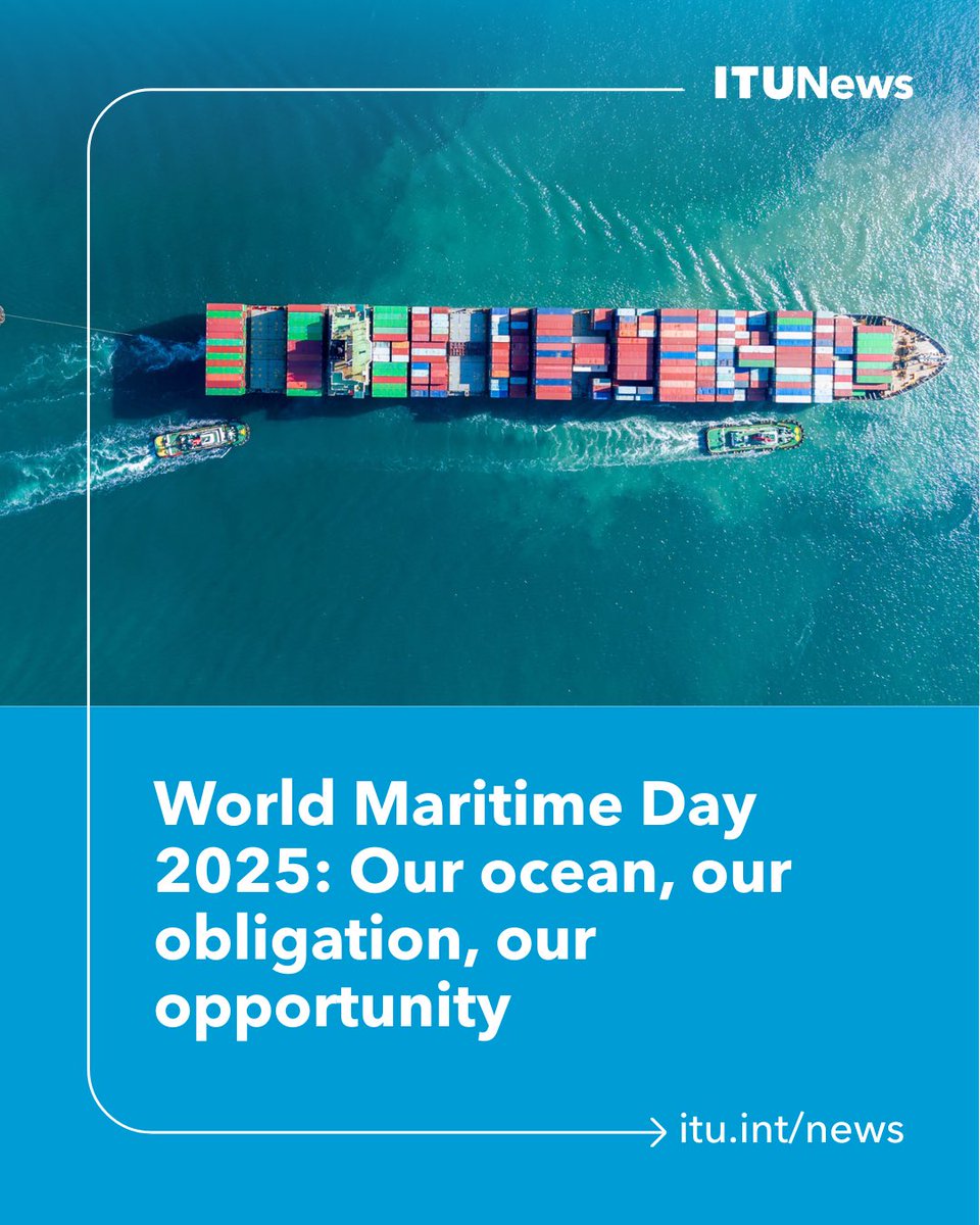 The multi-faceted threat to oceans demands coordinated global action + digital innovation to address maritime environmental challenges.
From the early 1900s to today, here's how <a href="/ITU/">Int’l Telecommunication Union</a> meets the ever-evolving needs of the maritime community itu.int/hub/2025/09/wo…
#WorldMaritimeDay