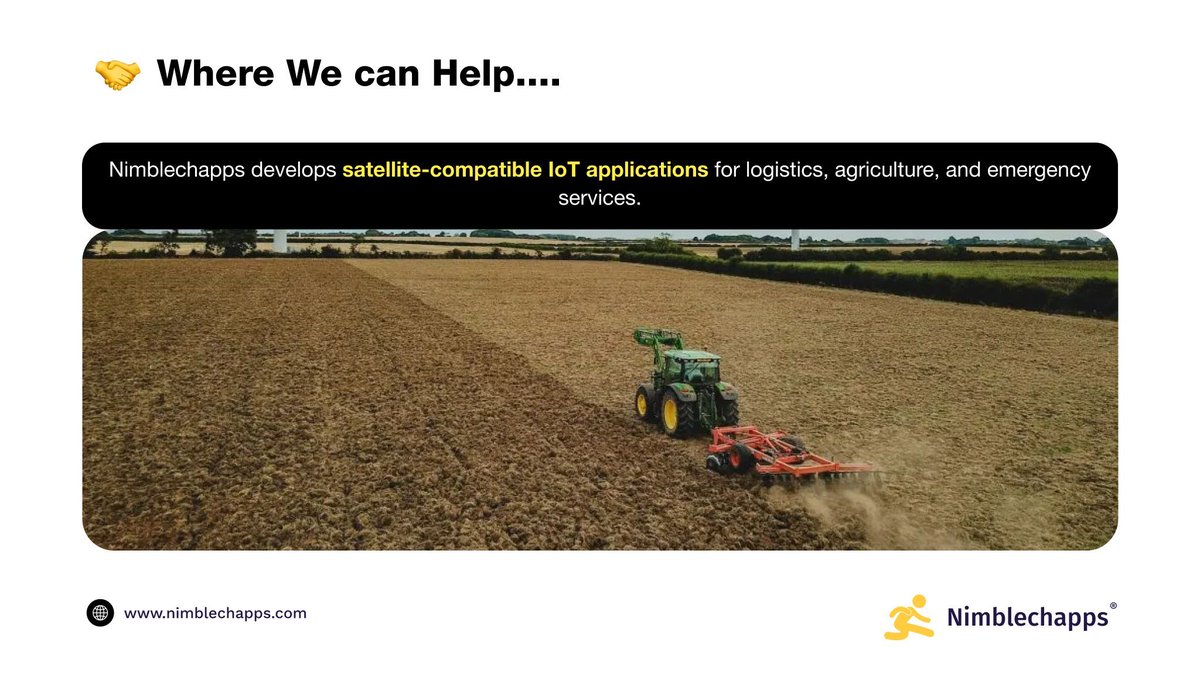 Nimblechapps's tweet image. 🛰️Satellite IoT is connecting the unreachable🌍

From SpaceX Swarm to Kineis &amp;amp; Inmarsat — industries can now stay connected even in the most remote locations.

#Nimblechapps #IoT #SatelliteIoT #Connectivity #SpaceX #Kineis #Inmarsat #SmartLogistics #AgriTech #FutureOfConnectivity