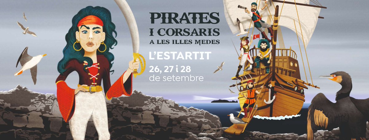 🔥 Nit de foc, desembarcament, espectacles i tallers familiars… L’Estartit es vesteix de pirata el 26, 27 i 28 de setembre!
📍 No t’ho perdis. Programa complet: ow.ly/eVnV50WYAwC

#PiratesEstartit