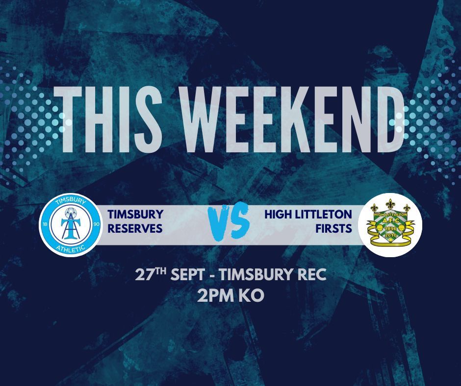 Just the reserves in action this weekend - home to High Littleton

The boys fought hard last week but the result didn't go their way, would be good to get as much support there as possible 🩵