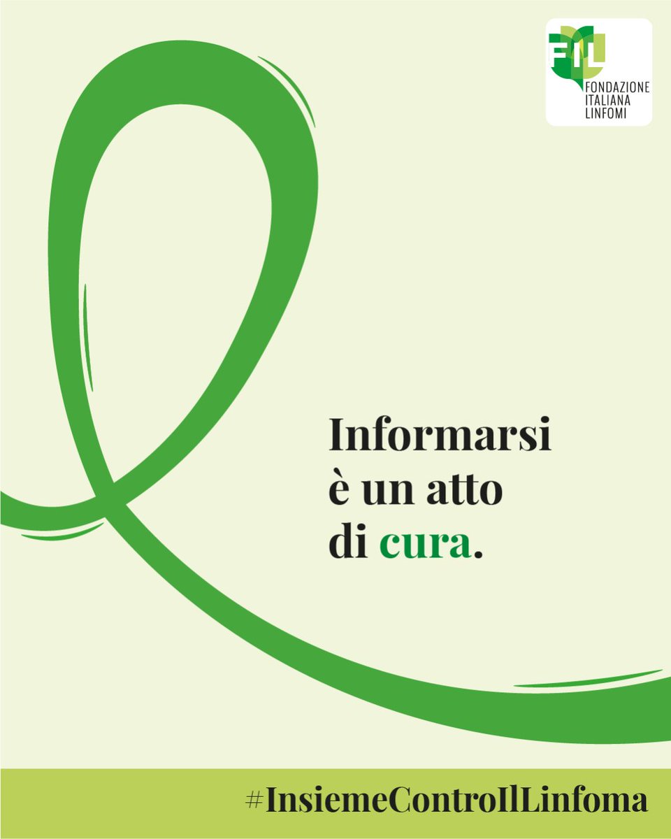 Informarsi è il primo passo per essere consapevoli. In questo mese dedicato alla sensibilizzazione sui #linfomi, ti invitiamo a scaricare gli opuscoli informativi gratuiti ⤵️
bit.ly/3KoyUCu