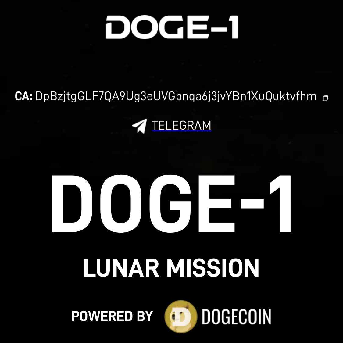 WhaleInsider's tweet image. JUST IN: #DOGE1 token address now featured on the official DOGE‑1 Lunar Mission website.