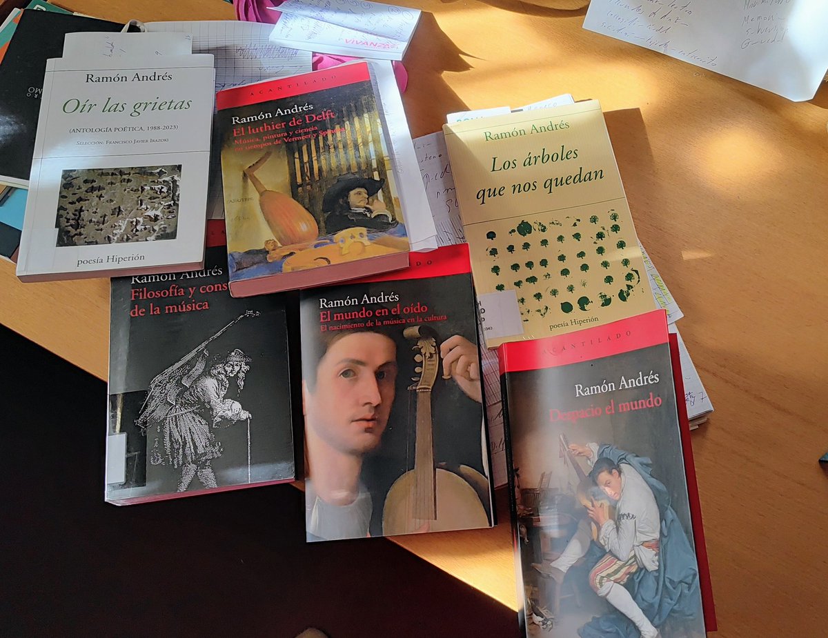 Preparando la conversación con #RamónAndrés de 30 septiembre en <a href="/LibreriaAlberti/">Librería Alberti</a> con <a href="/Acantilado1999/">Acantilado</a> GOZANDO