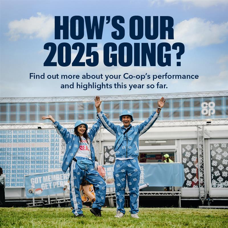 BeardedTrev's tweet photo. What did the first half of the year hold for Co-op? Despite challenges, we are still doing right by our members and heading onwards and upwards together. Learn more in our highlights: https://t.co/9P7pddUkKi https://t.co/HjMG7Rx4Kn