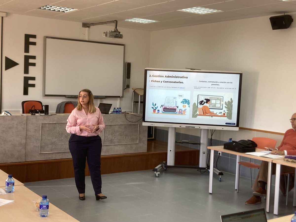 CSFPJCYL's tweet image. Nuestra compañera Stella Pérez del @crfptic nos acerca al mundo de la IA "Asesor-IA: Más allá del Rol"
Formación Inicial Asesores CFIE 25-26
@CSFPJCYL #formacionCyL