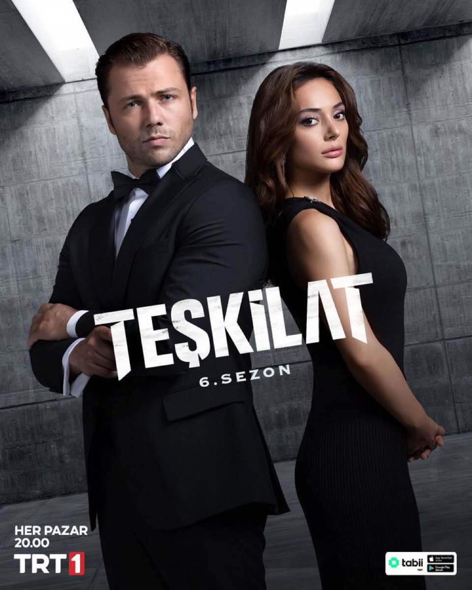 بوستر رهيب لـ مسلسل المنظمة (تشكيلات) 🖤
#Teşkilat 
#TolgaSarıtaş #RabiaSoytürk