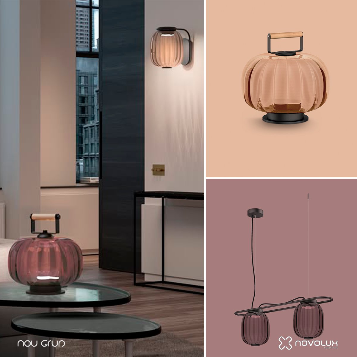 La colección Krista de <a href="/GrupoNovolux/">Novolux Lighting</a>, diseñada por Nacho Timón, estrena cristales en tonos salmón y sherry, junto a azul, verde y gris fumé. Suspensiones, apliques y sobremesa con LED regulable 2700K.

👉 cutt.ly/JrNGbhGs
#iluminación