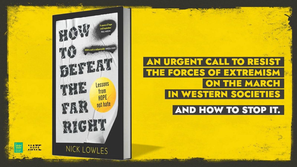 Georgie Laming (@georgieeel) on Twitter photo 📣 How to Defeat the Far Right is out today!
<a href="/lowles_nick/">Nick Lowles</a> reflects on 30 odd years of tackling fascists, racists and extremists.
But he didn’t do it alone, this book is full of stories of good people who stood up against hate 🌞
Buy it now 👇
hopenothate.bigcartel.com/product/preord… 📣 How to Defeat the Far Right is out today!
<a href="/lowles_nick/">Nick Lowles</a> reflects on 30 odd years of tackling fascists, racists and extremists.
But he didn’t do it alone, this book is full of stories of good people who stood up against hate 🌞
Buy it now 👇
hopenothate.bigcartel.com/product/preord…