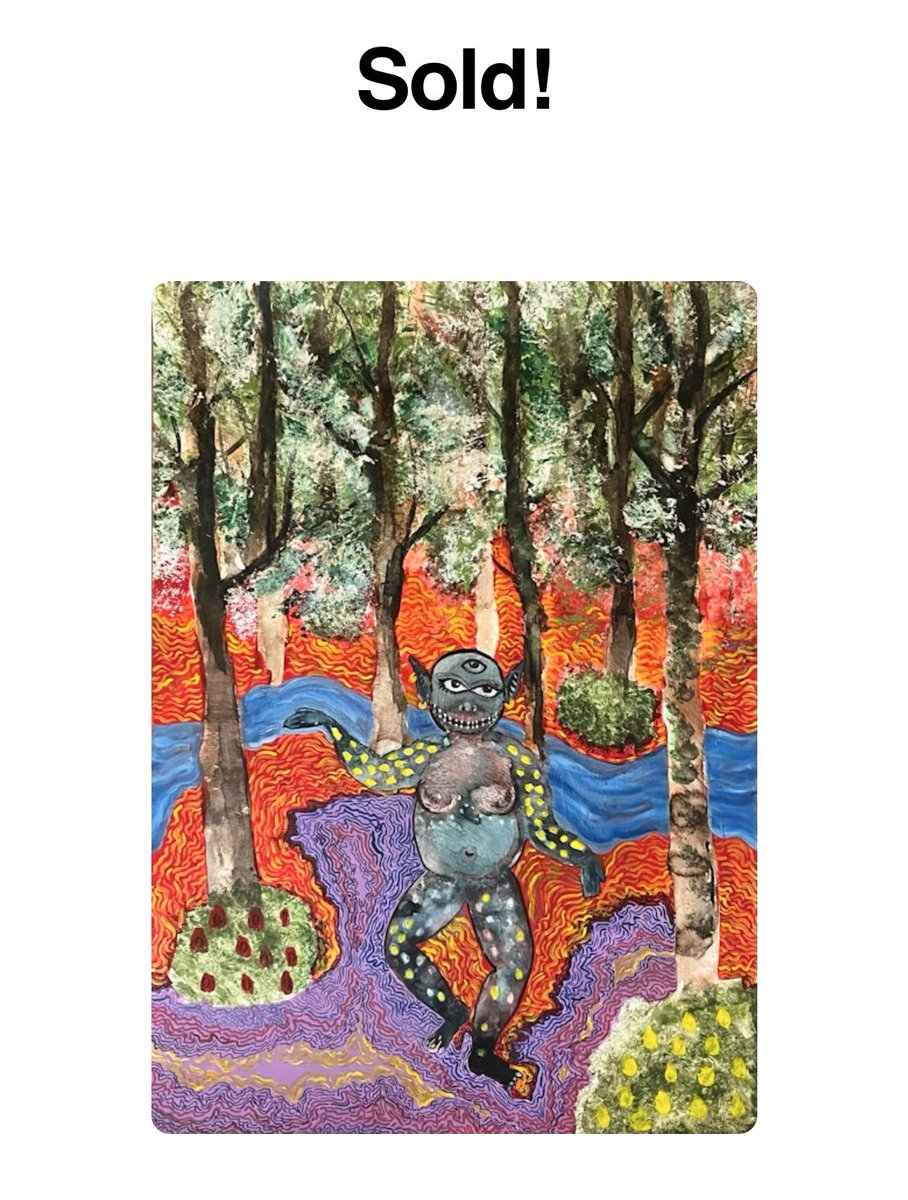 Good morning and SOLD💥💥💥
My friend, the true OG <a href="/WhiteGrape19/">老大</a> bought this painting of mine; “Dancing in the middle of chaos” 
Thank you so much for seeing my vision and being by my side on this artistic journey, truly. ❤️‍🩹❤️‍🩹❤️‍🩹