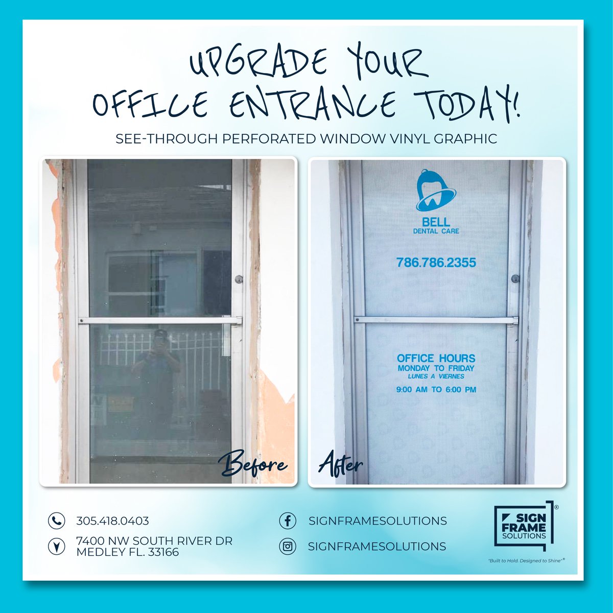 SignFrameSolns's tweet image. Upgrade your office entrance today!
#OfficeUpgrade #BusinessSigns #FrontDoorRepair #ProfessionalLook #NewSigns #OfficeRenovation #FirstImpressionMatters #SignFrameSolutions