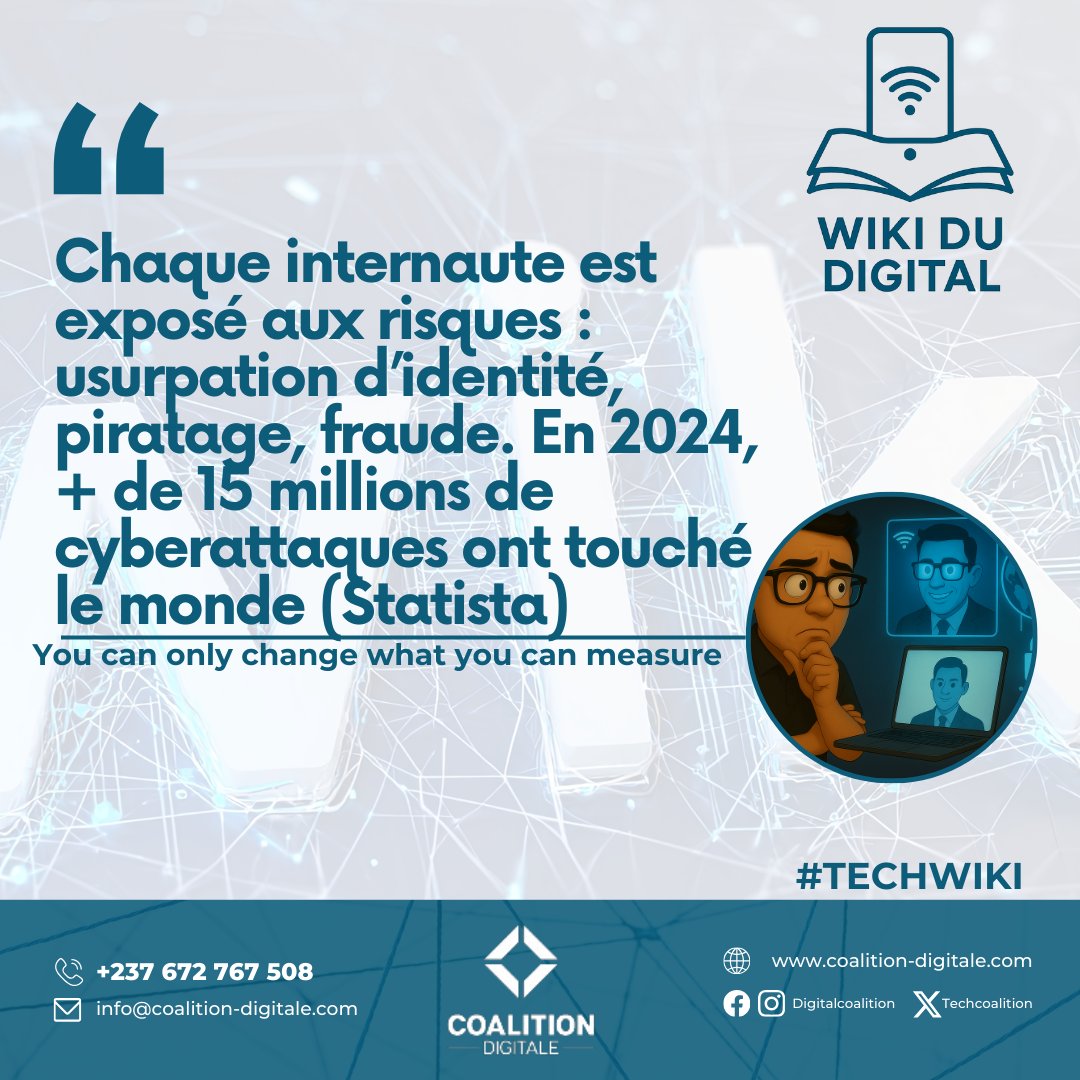 TechCoalition's tweet image. #WikiDuDigital
🔍#FactVsFiction
#MythVsReality

Le terme Cybercriminalité est souvent assimilé à une attaque  contre un Gouvernement ou une entreprise. 
Sont-ils vraiment les seuls concernés ?
 🤯Et toi qu&apos;en penses-tu?
#DigitalCoalition #CoalitionDigitale