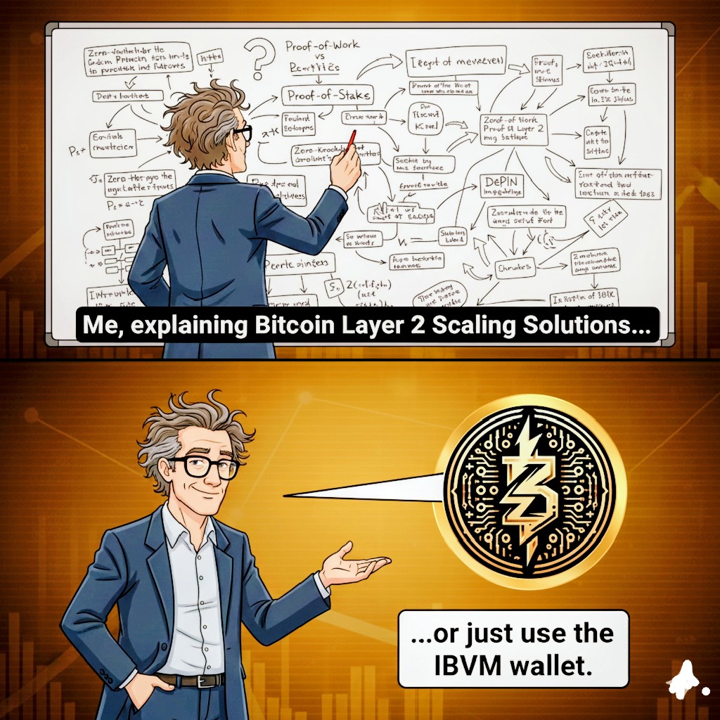 kaybee77770's tweet image. My brain cells trying to understand every Bitcoin L2 whitepaper vs. me just using the @ibvmchain wallet. Some things are just better simple. 😉 #IBVMMemeContest #IBVM #CryptoMadeEasy