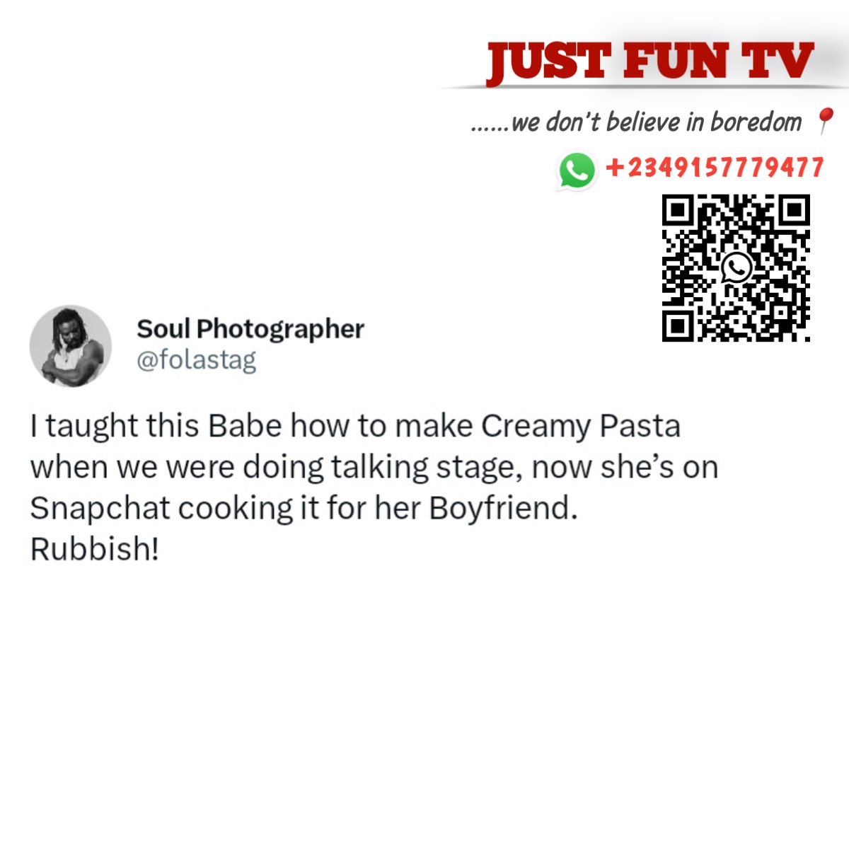 justfuntv_'s tweet photo. The werey been dy do I.T with you

#Burna #Abiastate #TheNPP https://t.co/yF0ISWYzs5