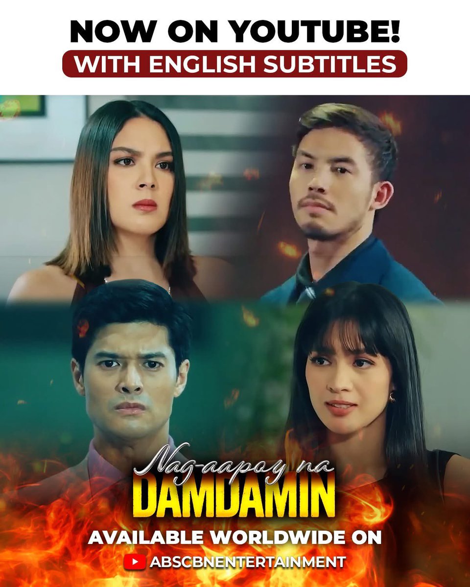 JRBcreativeprod's tweet photo. Hanggang saan aabot ang kanilang paghihiganti? π€―
Watch full episodes of #NagaapoyNaDamdamin β now with English subtitles β on ABS-CBN YouTube!
Available WORLDWIDE for FREE!
#JCDeVera #JaneOineza #TonyLabrusca #RiaAtayde https://t.co/cYJDQdgDUp