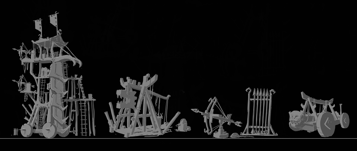 3hillsstudio's tweet photo. Some background assets for the first tower, it's the bottom layer of the castle where the army resides. It has its training grounds, beds, and generally weapon racks with training dummies. Can't wait to lay them all out on the levels! 😍 #indegame https://t.co/GvcCggteiQ