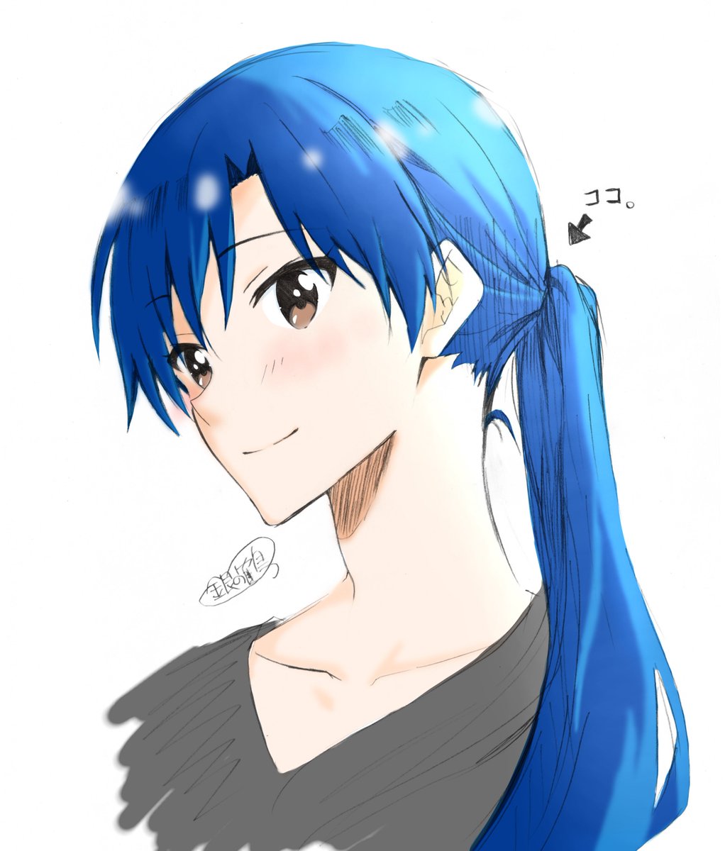 如月千早 「落書き千早に軽く色を乗せた」|銀の鶴@パスタ会/あけぼの12のイラスト