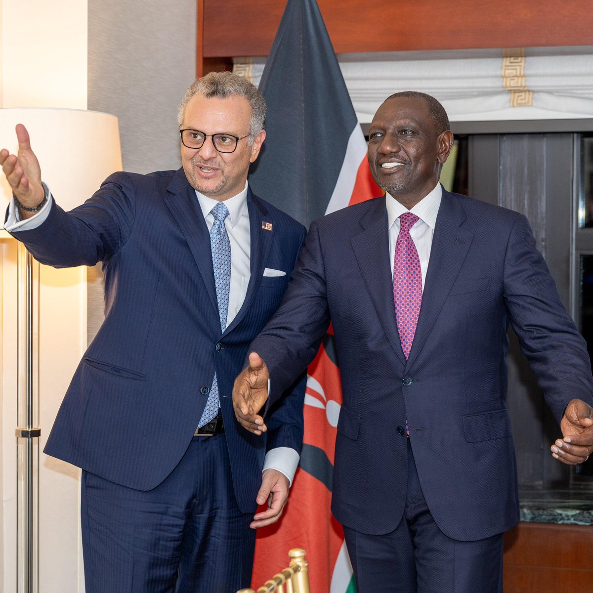 Met United States Senior Adviser for Africa Massad Boulos on the sidelines of the United Nations General Assembly in New York.

We discussed key bilateral and regional issues that Kenya and the United States are jointly working on, particularly in the areas of development and