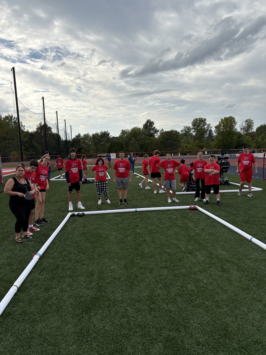 sports_unified's tweet image. Iroquois Unified Bocce is back in action! Say Hello to the 2025 Unified Red Hawks!