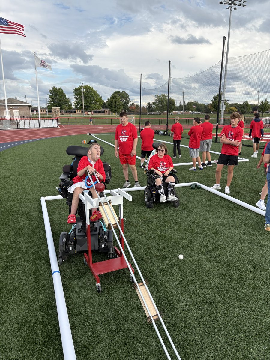 sports_unified's tweet image. Iroquois Unified Bocce is back in action! Say Hello to the 2025 Unified Red Hawks!
