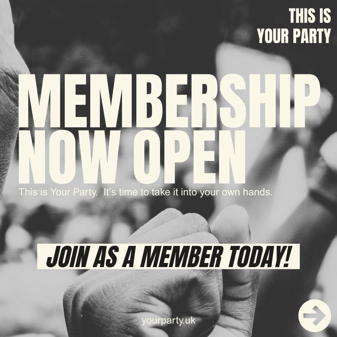 Injustice at home. Genocide abroad. The far-right rising across Europe. 

We are at a critical juncture — and we need a real alternative, now.

Join us at yourparty.uk/join and help change politics, forever.