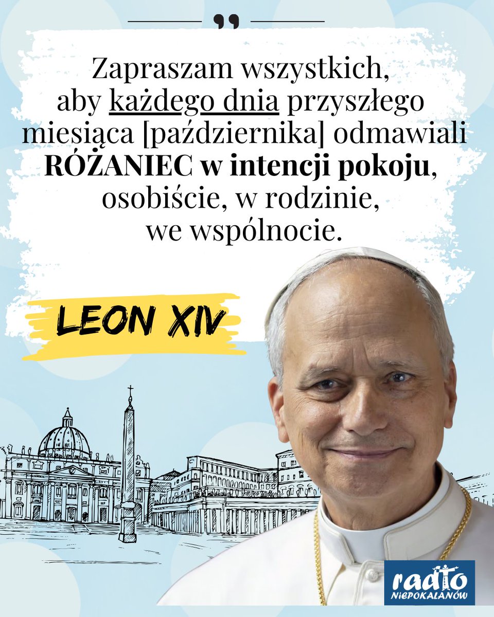 Rd_Niepokalanow's tweet photo. #październik #różaniec #modlitwa 
#papież #leonXIV 🙏 https://t.co/rRSZMTo4OA