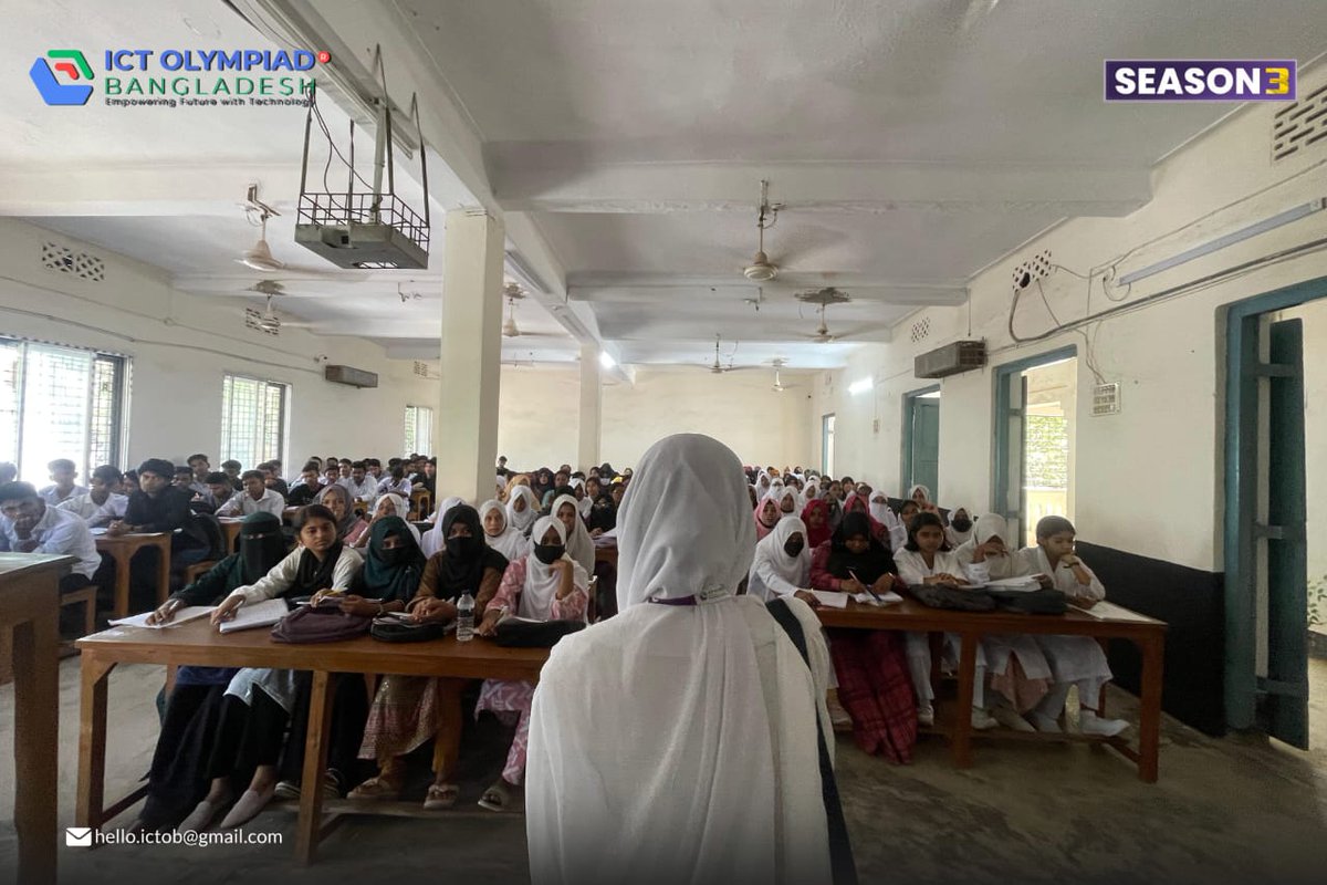 ictolympiadbd's tweet image. ICT Olympiad Bangladesh – সিজন ৩
Narsingdi Government College ক্যাম্পাস এ অফলাইন রেজিস্ট্রেশন বুথ এর তৃতীয় দিনের খন্ড চিত্র।

প্রযুক্তিপ্রেমী শিক্ষার্থীদের স্বপ্নকে বাস্তবে রূপ দিতে আমরা পৌঁছে গেছি আপনার ক্যাম্পাসে।