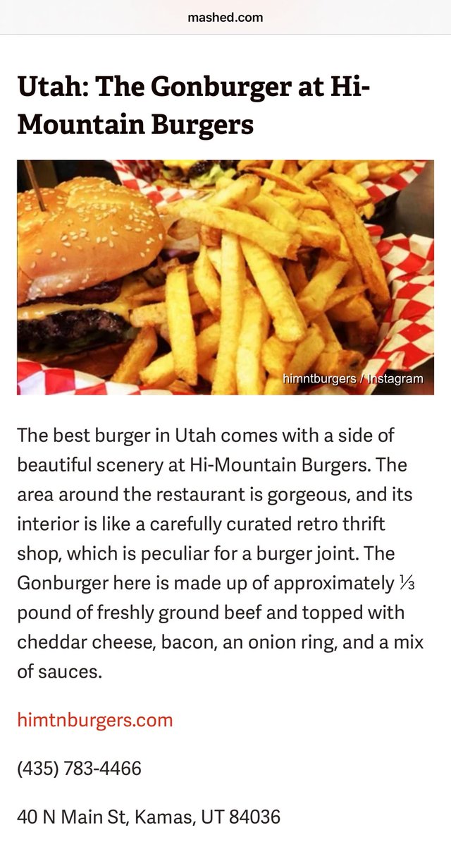 This is their pick for Utah 
It’s good, but is it the best‽