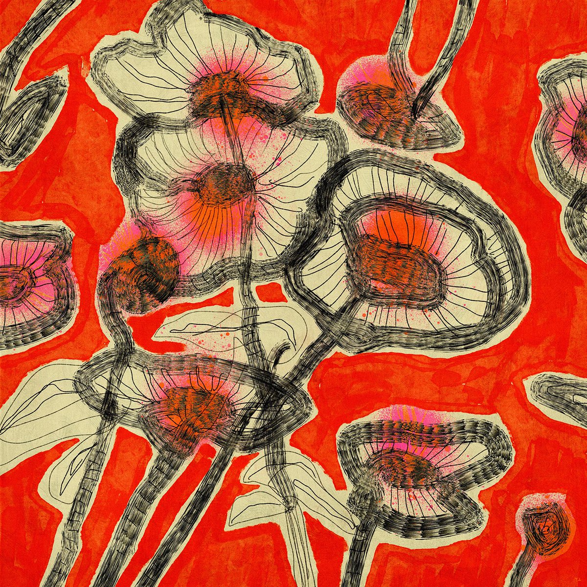 a little painting from today
some flowers, just for me
but I do hope they bring you some joy too 🌸