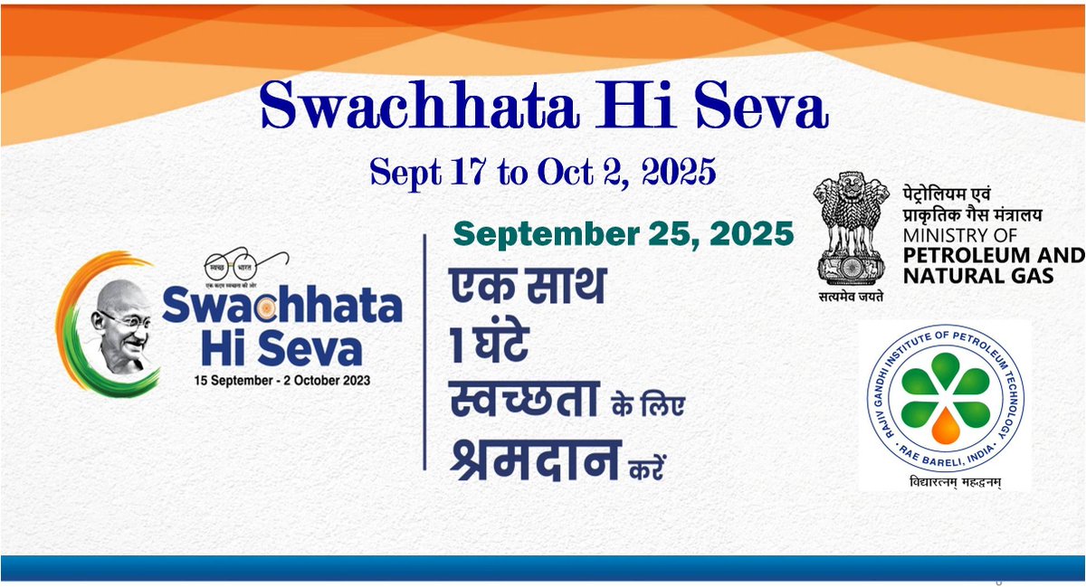 Arv_indian's tweet photo. #SwachhtaHiSeva2025  #MoPNG #RGIPT #EkDinEkGhantaEkSaath https://t.co/cIfS4o288Z