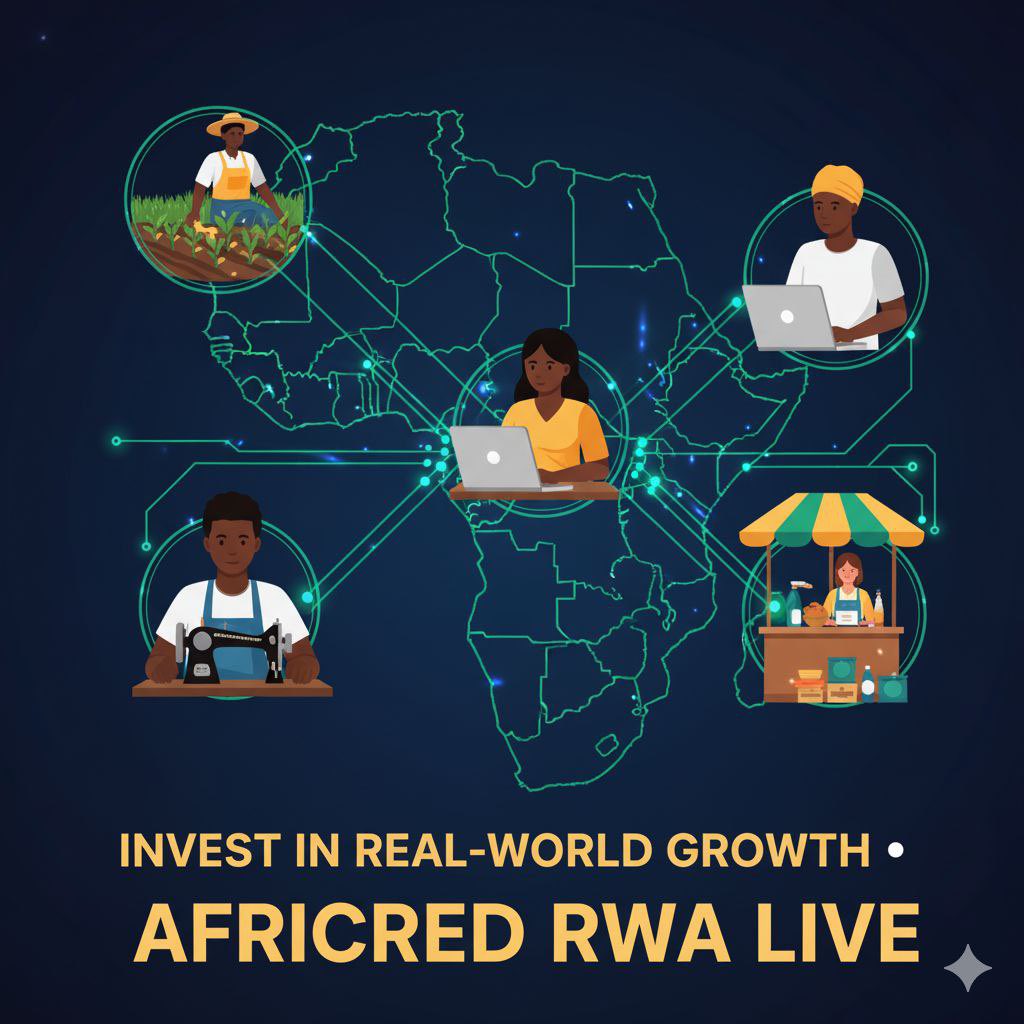 Max__web3's tweet image. 🚀 Big news fam! @africredapp RWA Platform is officially LIVE 🎉

Earn 15–20% APY + Loan Certificate Token (on chain proof investment)

Platform: 🔗 africa-africred.openrwa.io
📺 Quick guide: drive.google.com/file/d/1zFvDTe…
💬 Join us on Discord: discord.gg/T3fAqAYg

#Africa #IFT #RWA
