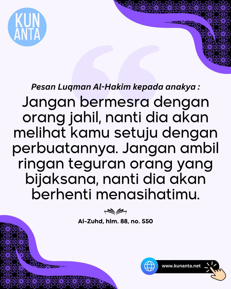 kunantaofficial's tweet photo. 2 jenis orang ini kena teliti. Takut nanti kita akan menyesal.. https://t.co/lOwcxqMMSo