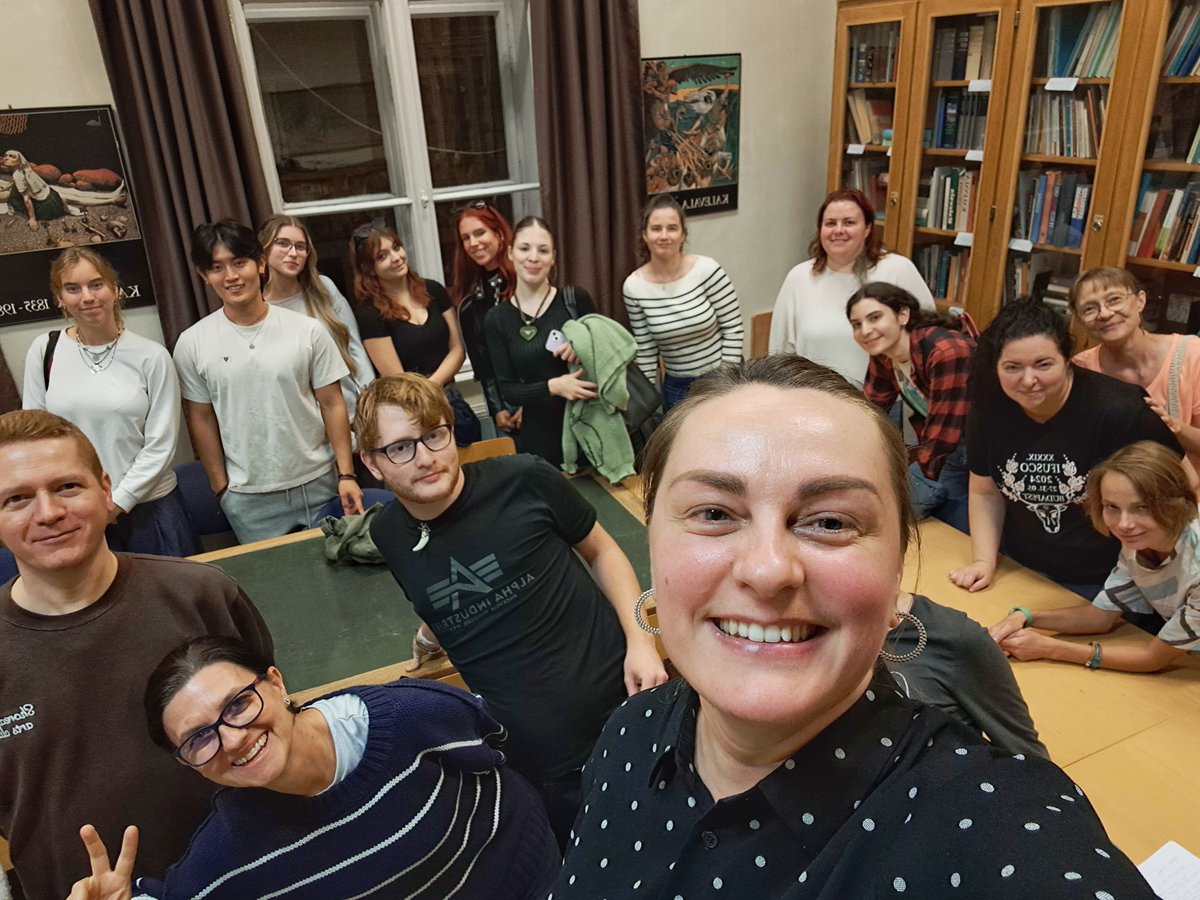 The time before the beginning of the semester is perfect for all kinds of academic exchange, both for our students and for our teachers. Greetings from ELTE Budapest where Ksenia Shagal is giving several lectures on linguistic typology and Finnish pragmatics this week!