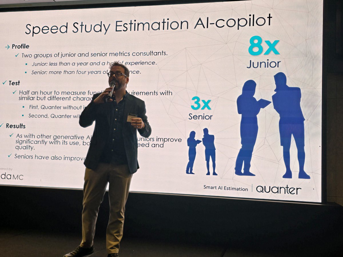 QuanterApp's tweet image. ✨#ISMA2025 took place in Seoul this morning!

300+ on-site &amp;amp; online joined to explore #AI &amp;amp; smart metrics. Congrats to our colleagues @fjuliangomez &amp;amp; Saurabh Saxena (IFPUG Board) for their sessions.

An honor for us to sponsor this event so well organized by ‌@IFPUG &amp;amp; #KOSMA