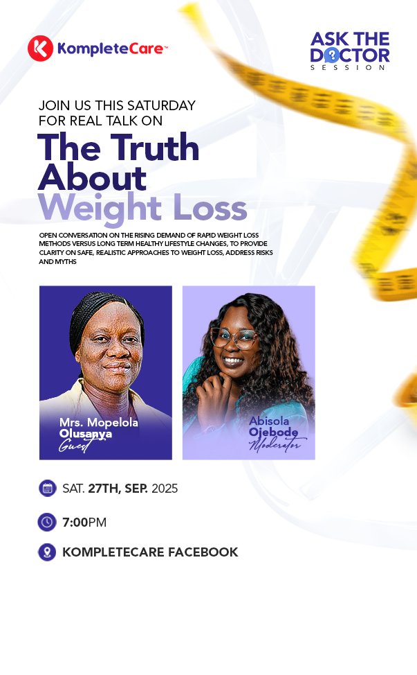 If losing weight was in your New Year resolution, here's a subtle reminder that it's just 3 months to the end of 2025. 😁
Join us this SATURDAY for our Q&amp;A session on the truth about weight loss to gain clarity and realistic approaches to weight loss.

See flyer for detail.